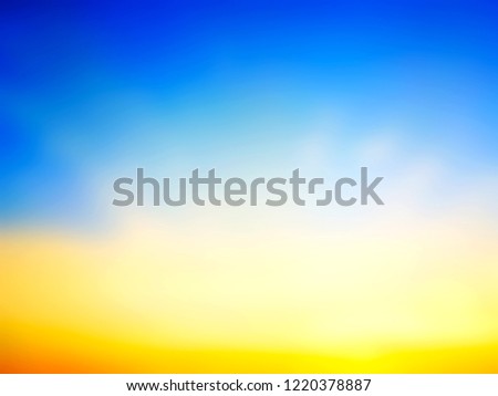 Abstract blurred beautiful colorful sky in summer time. Travel concept. Background used for display your product or space or design. defocused image.