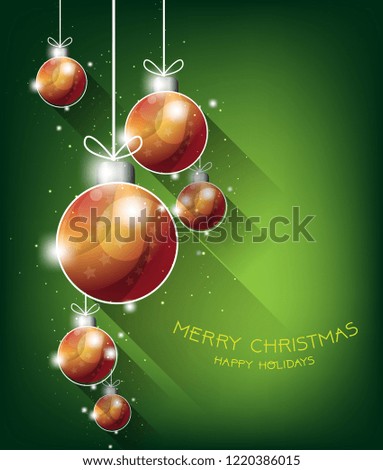 Vector Christmas Ball Design Background