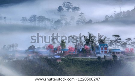 beautiful landscape picture clouds in Vietnam

