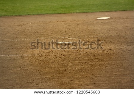 Baseball/softball field detail