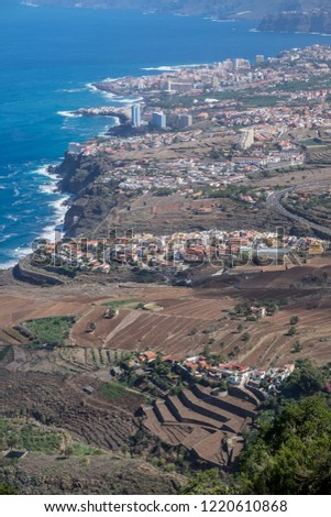 Landscape of the north coast of Tenerife, Canary Islands