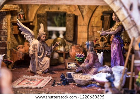 Christmas nativity scene Royalty-Free Stock Photo #1220630395