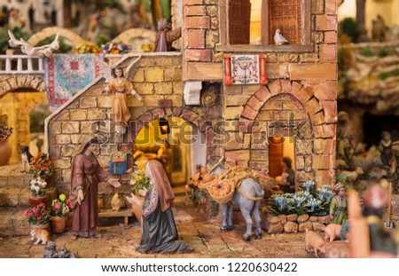 Christmas nativity scene Royalty-Free Stock Photo #1220630422