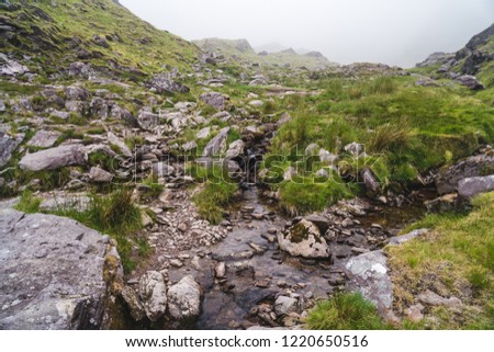 On the track of devil's ladder to Carrauntoohil