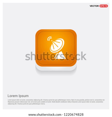 Wifi Signal Icon Orange Abstract Web Button - Free vector icon
