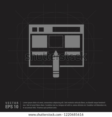 Application Interface Icon - Black Creative Background - Free vector icon