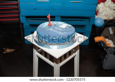 Big cake for celebration 1 year anniversary
