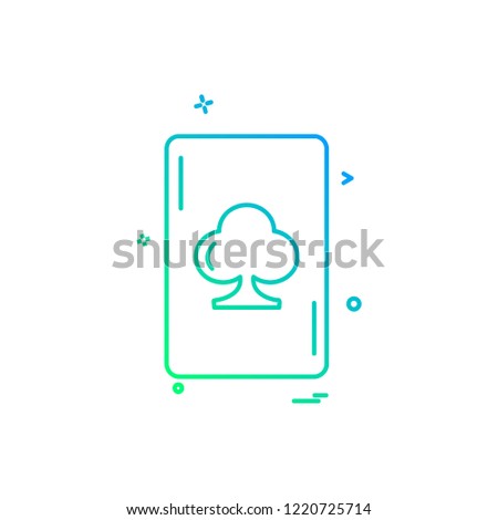 Card icon design vector