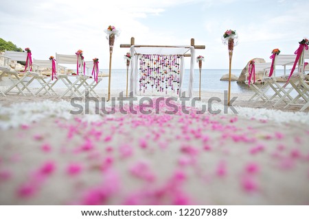 wedding ceremony on the beach