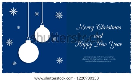 Christmas greeting card. Vector illustration