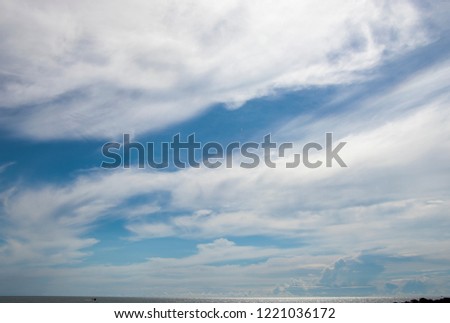 Blue sky cloud and nature
