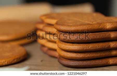 gingerbread cookies close up background horizontal image