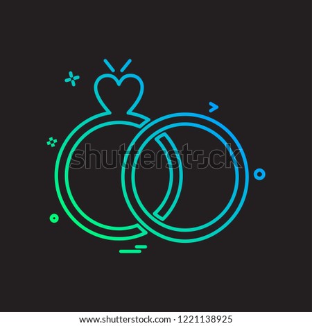 Ring icon design vector