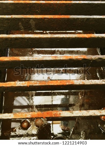 Steel grille and Wastewater drainage, Sewage grid