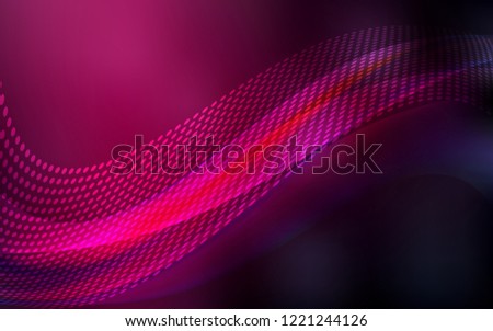 Dark Pink vector layout with circles, lines. Illustration with set of colorful abstract circles and lines. Pattern for textures of wallpapers.