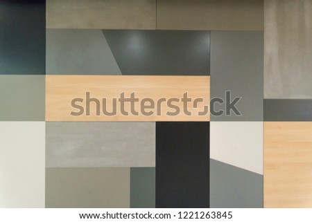 various color of wooden rectangles formed abstract background
