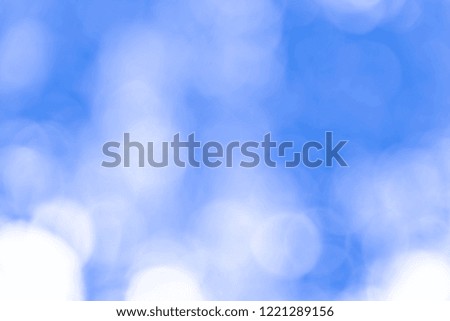 Blue bokeh texture background from nature