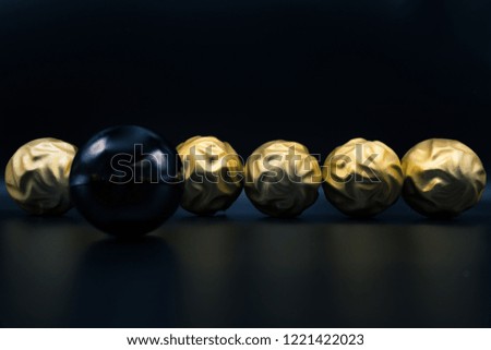 Cool holidays wallpaper background of Christmas decorations and balls or baubles on black background.