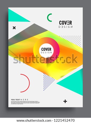 Modern abstract covers template. Cool gradient shapes composition, vector covers design.
