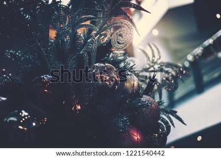 Background of Christmas Decoration on vintage style