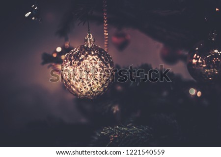 Background of Christmas Decoration on vintage style