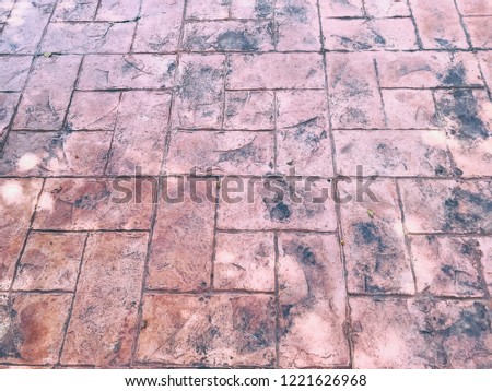 Stamp concrete texture dirty background 
