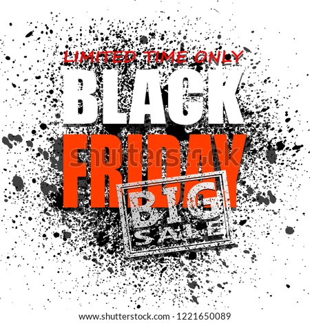 black friday sale background, vector illustration clip-art