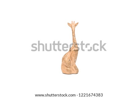 giraffe state isolated on white background