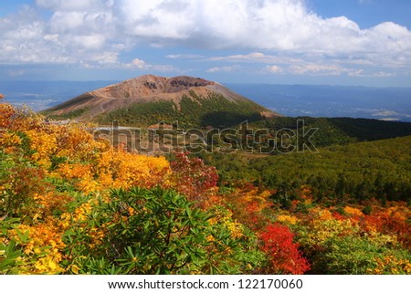 Mt. Azumakofuji of tinted autumn, Fukushima, Japan