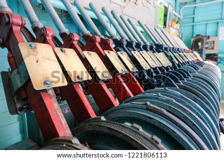 A wrench (train) is a device for trains to move from the original way when needed The text in the picture is the word wrench south.