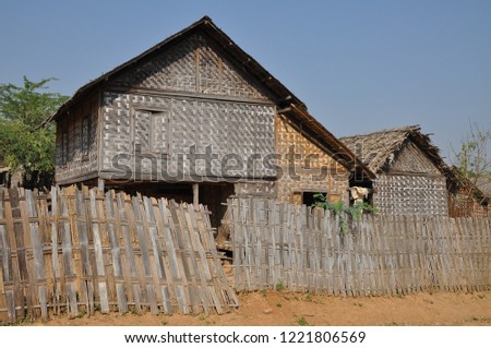 Traditional Bagan house in Myanmar