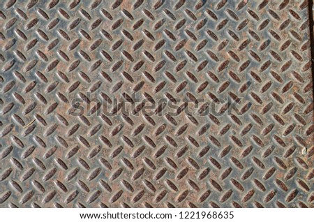 Metal Floor Plate with Diamond Pattern