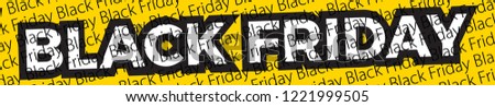 Black Friday banner. Vector banner for shops, web.  Vector Illustration EPS10