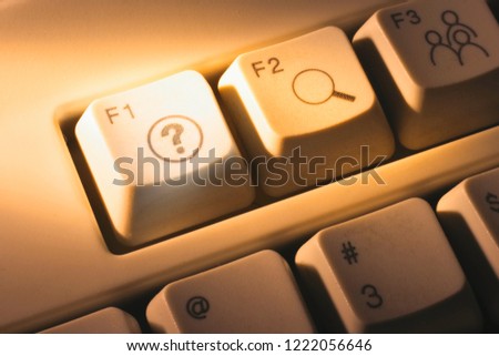 Computer Keys in Warm Cast