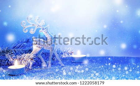 Christmas background with christmas decoration.