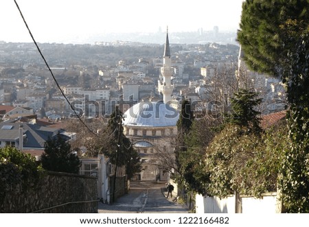 Views of Istanbul Mosques and Buildings in Turkey.