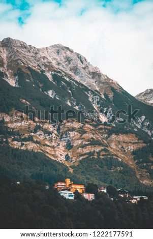 Houses in the mountains of Innsbruck