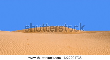 Sand dunes in the Gobi desert in Mongolia