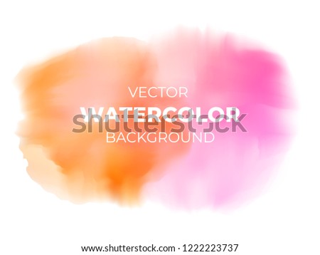 Realistic watercolor strokes on an isolated transparent background for your design. Vector illustration created by Mesh tool for wallpaper, background.