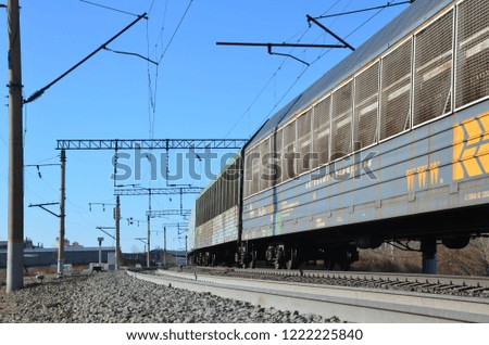 This picture shows a train turn