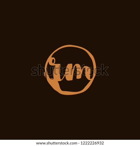 R M RM Initial logo template vector