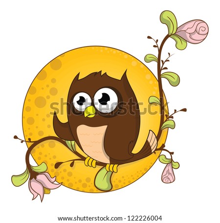 owl flower background