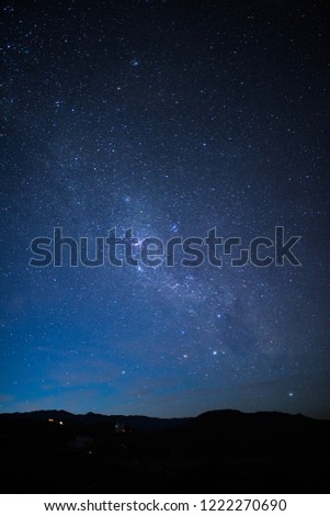 Starry night at the observatory in Chile
