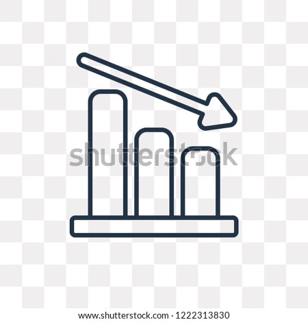 Loss vector outline icon isolated on transparent background, high quality linear Loss transparency concept can be used web and mobile