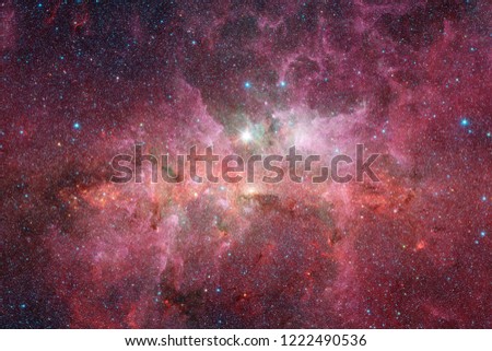 Universe scene with stars and galaxies in deep space showing the beauty of space exploration. Elements of this image furnished by NASA