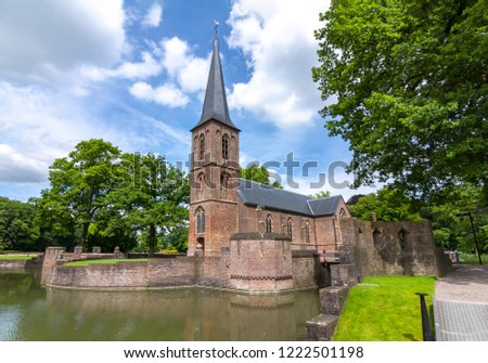 De Haar castle church outside Utrecht, Netherlands