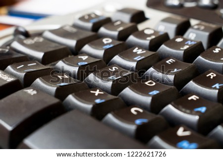 WASD keys of the keyboard