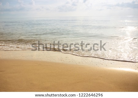 Landscape of the beautiful and clean beach.