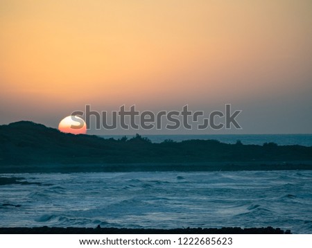 sunset at beach