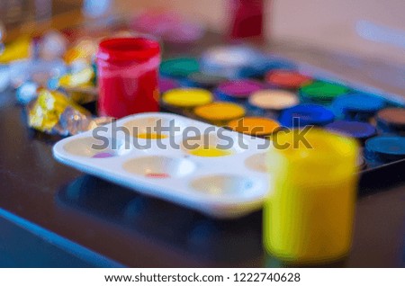 Colorful life with drawing, painting, kids and adults, art studio